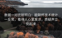 数据一对比就明白：欧联杯技术统计一反常，看得人心里发凉，质疑声立刻起来