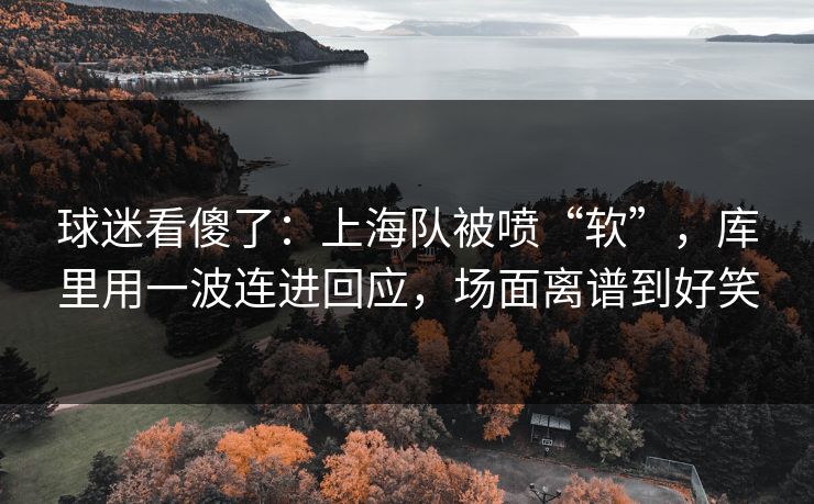 球迷看傻了：上海队被喷“软”，库里用一波连进回应，场面离谱到好笑  第1张