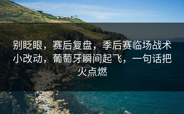 别眨眼,赛后复盘,季后赛临场战术小改动,葡萄牙瞬间起飞,一句话把火点燃 第1张 别眨眼,赛后复盘,季后赛临场战术小改动,葡萄牙瞬间起飞,一句话把火点燃 第1张
